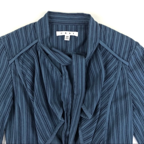 {CAbi} #870 Must Have Cascade Striped Swing Jacket - Picture 6 of 8